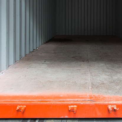 bodem van zegwaard container